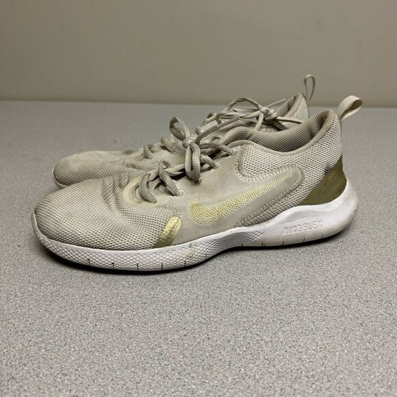 Nike Womens Flex Experience Run 10 CI9964-010 White Running Shoes Sneakers Sz 9 - Picture 1 of 7